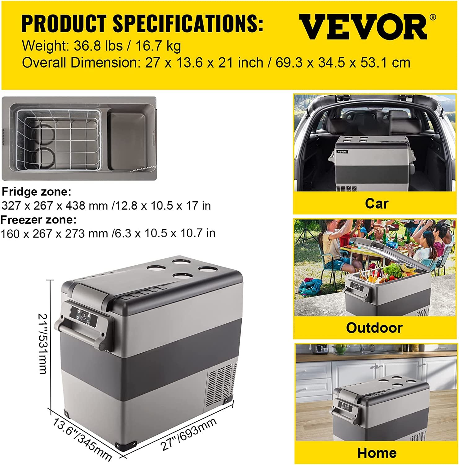 Mobicool FR40 Glacière à compresseur 38 L