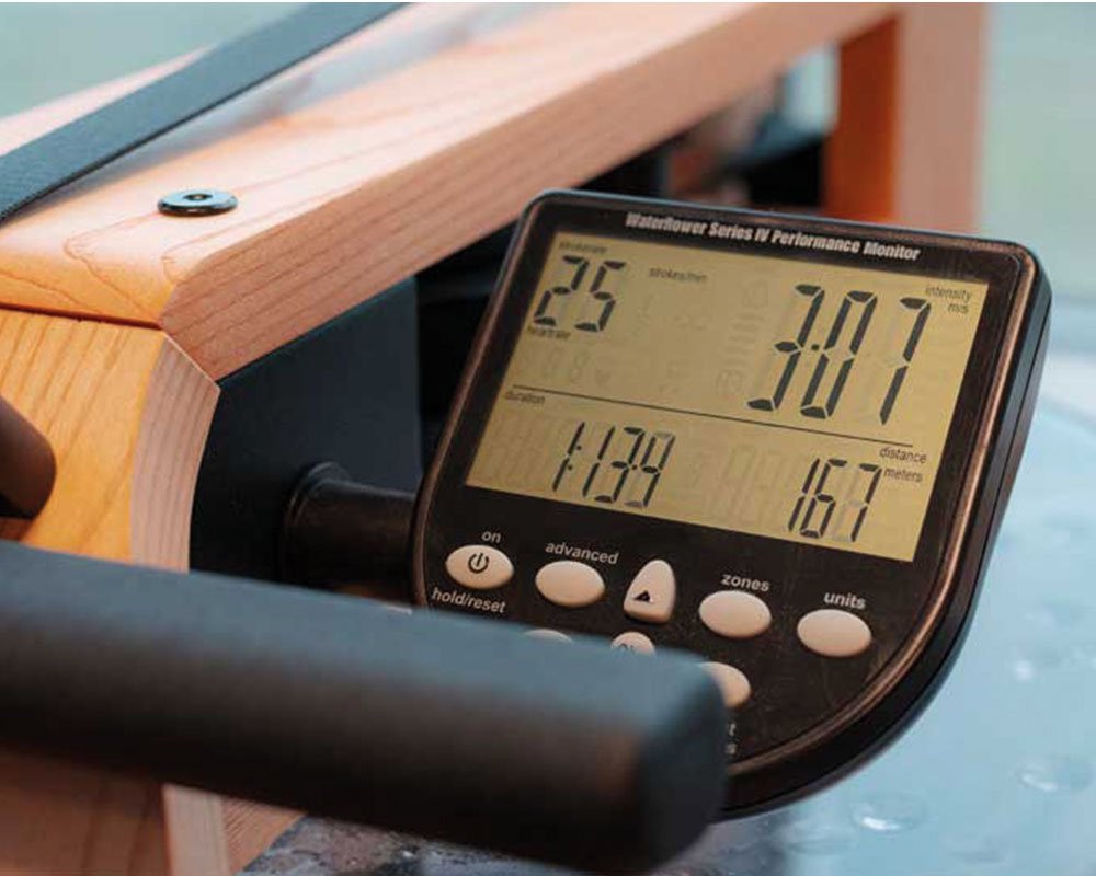 WaterRower Rameur en chêne moniteur S4