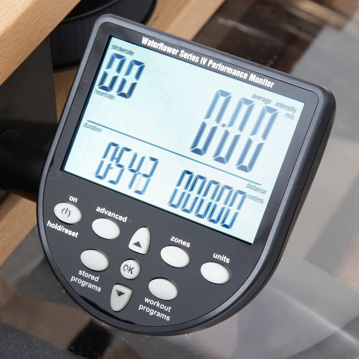 Rameur WaterRower Hêtre S4 Moniteur