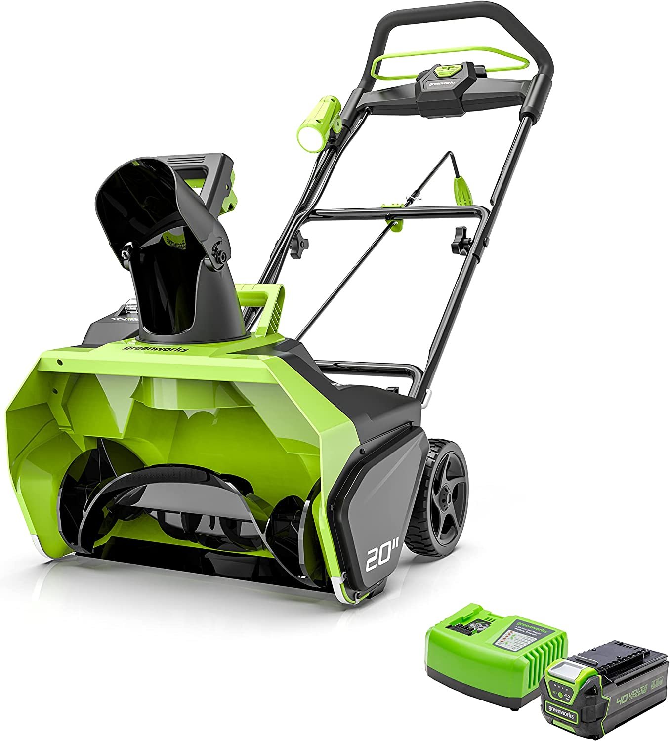 Greenworks Souffleuse à neige à batterie GD40ST