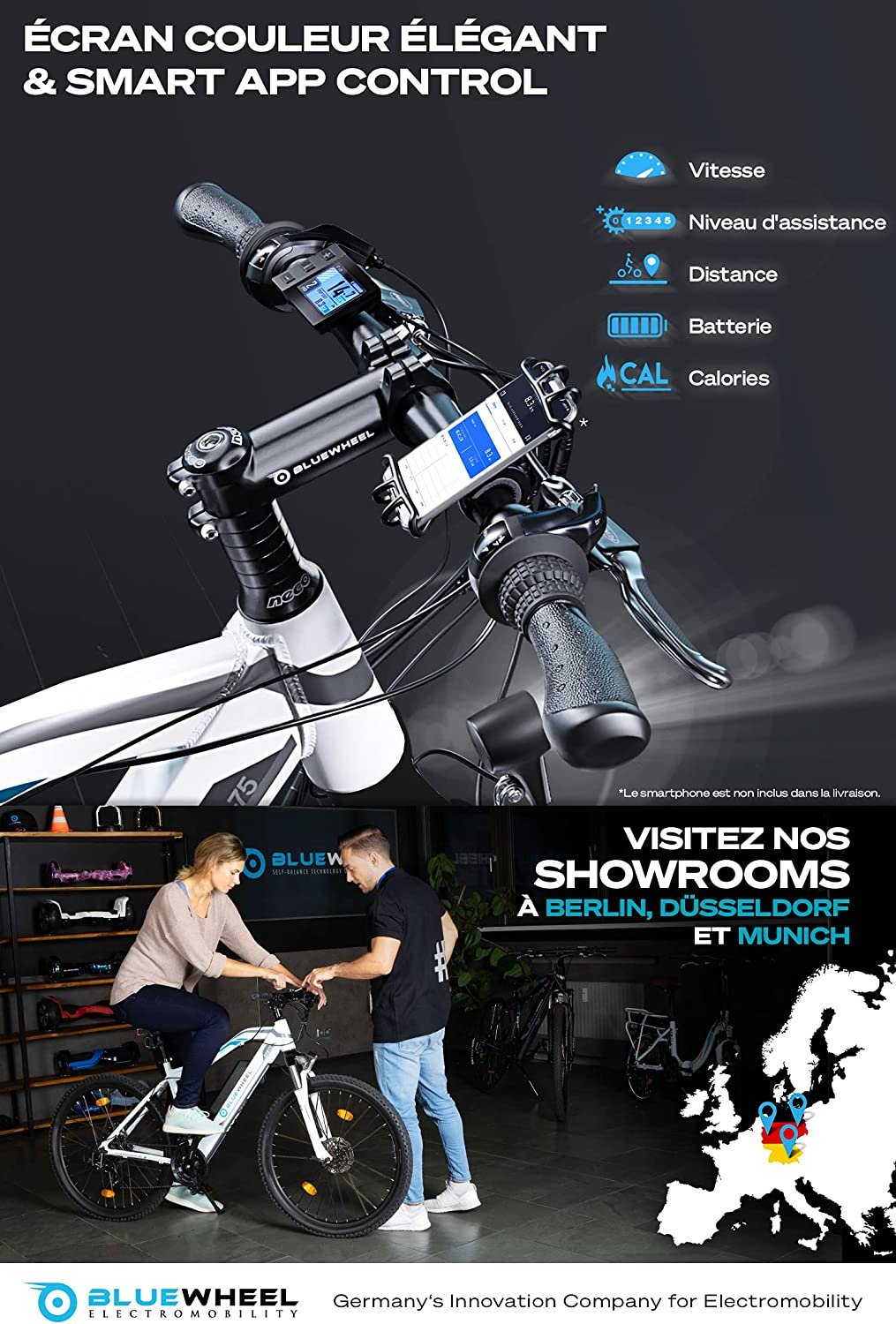 Bluewheel e-Bike 27,5 VTT électrique