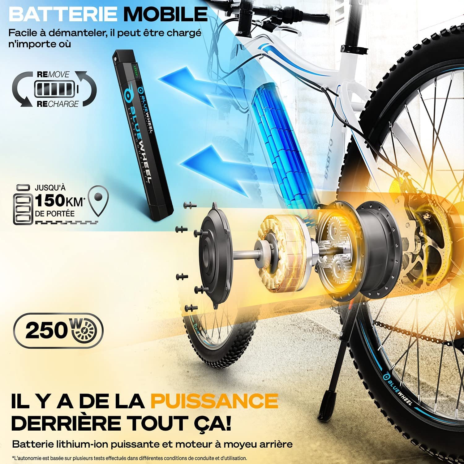 Bluewheel e-Bike 27,5 VTT électrique