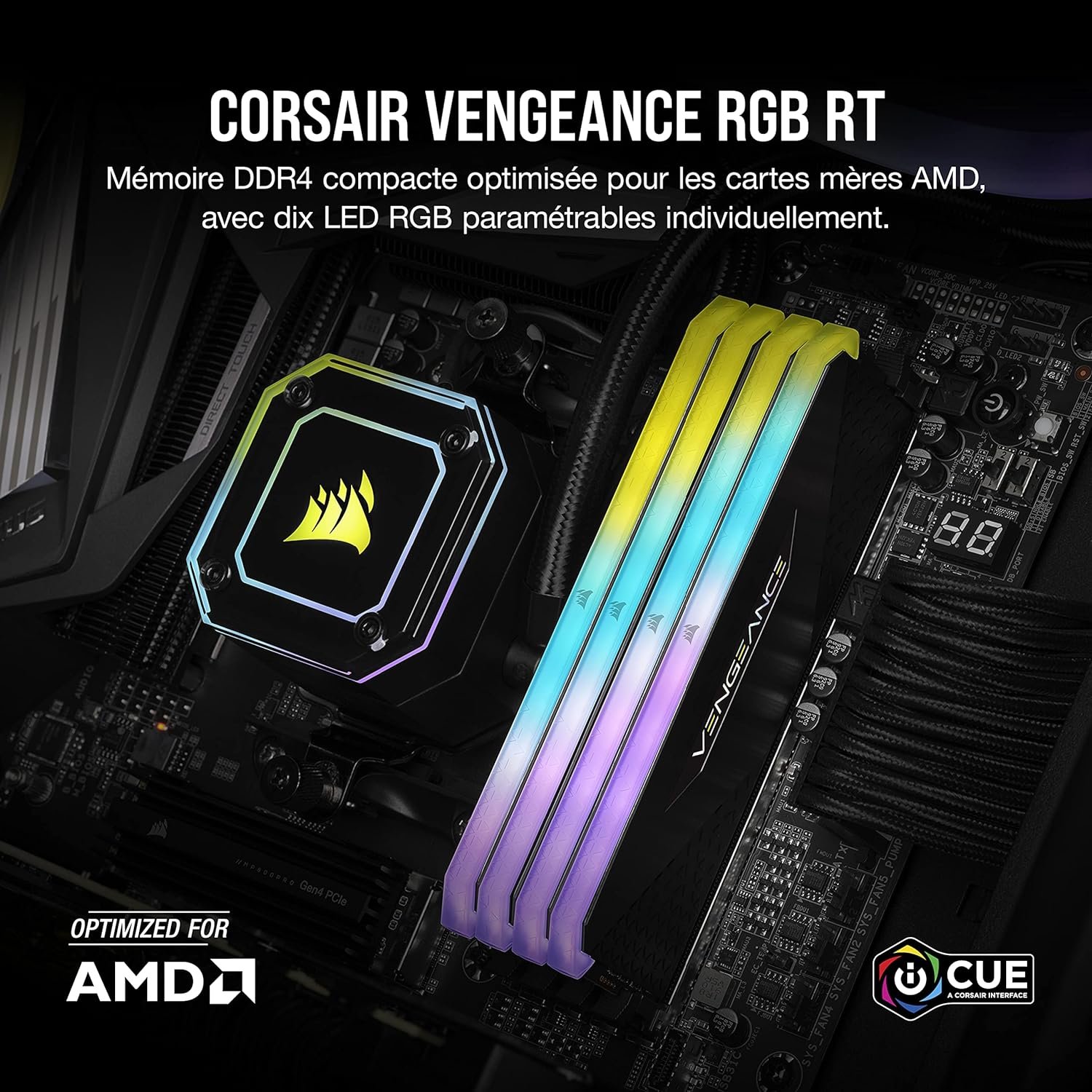 Corsair Vengeance RGB RT 64Go (2x32Go)