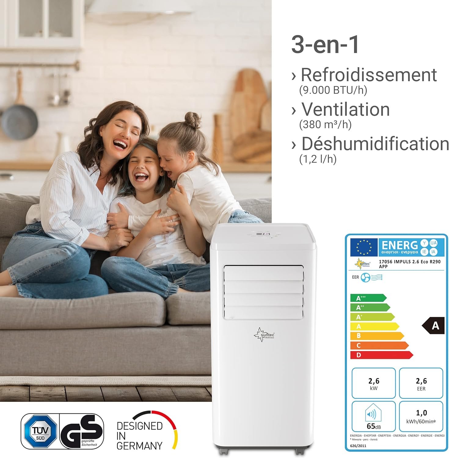 Suntec Wellness Climatiseur mobile Fresh