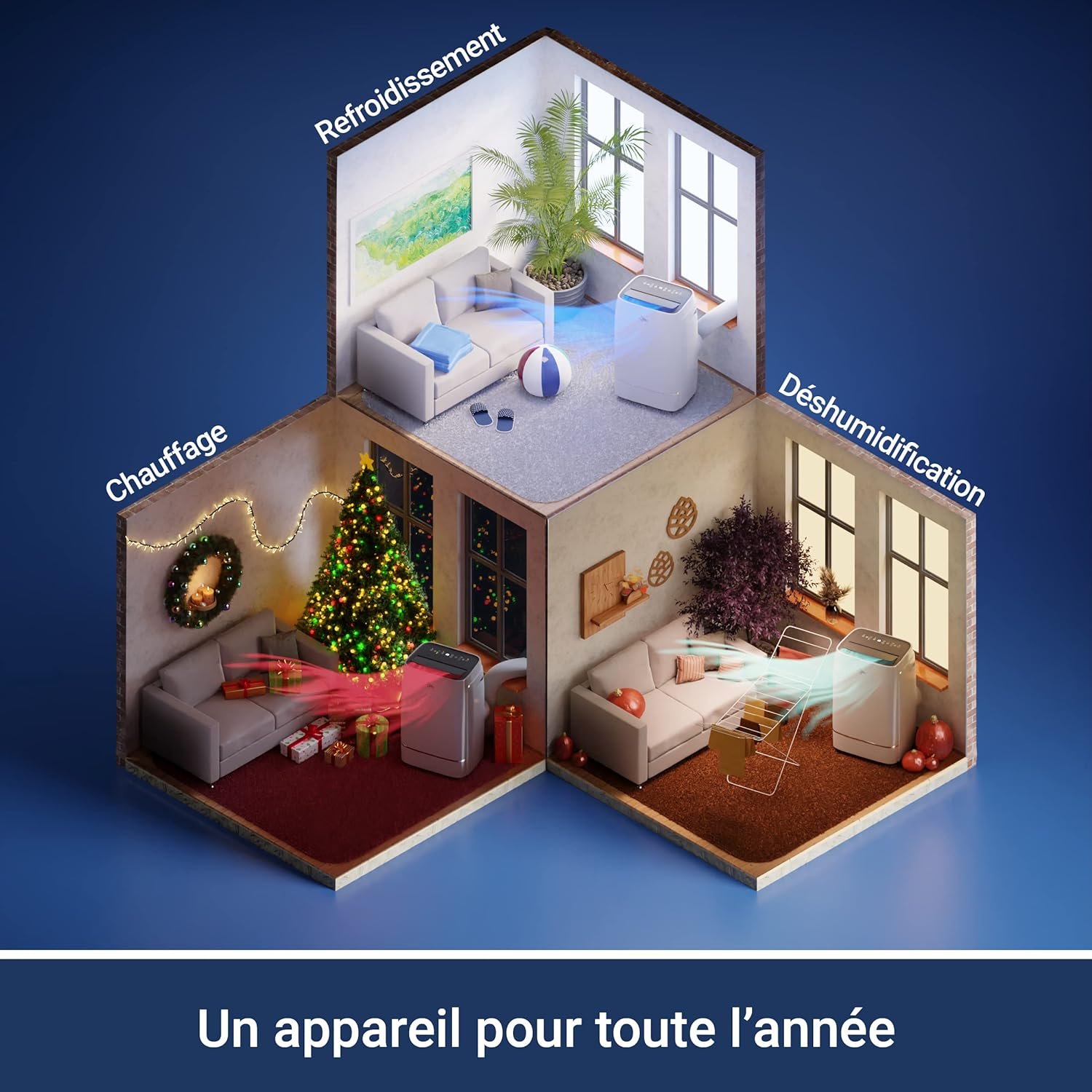 Suntec Climatiseur Mobile Silencieux Advance